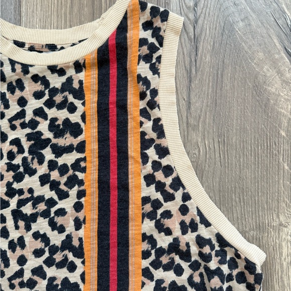 FP Movement Leopard Print Sleeveless Top with Stripes - Picture 2 of 11